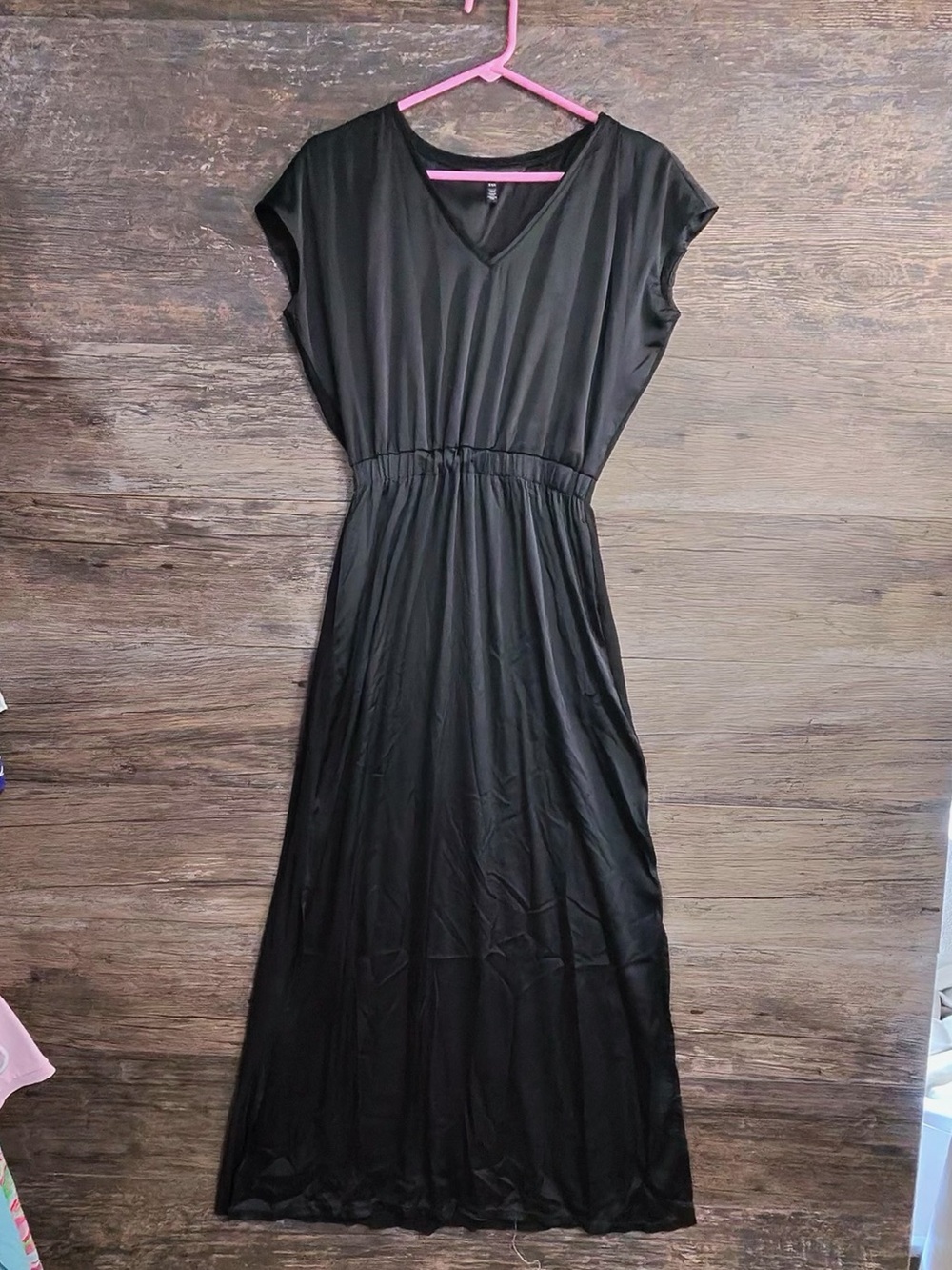 White House Black Market Black V-Neck Maxi Dress